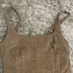 Urban Outfitters tan corduroy dress